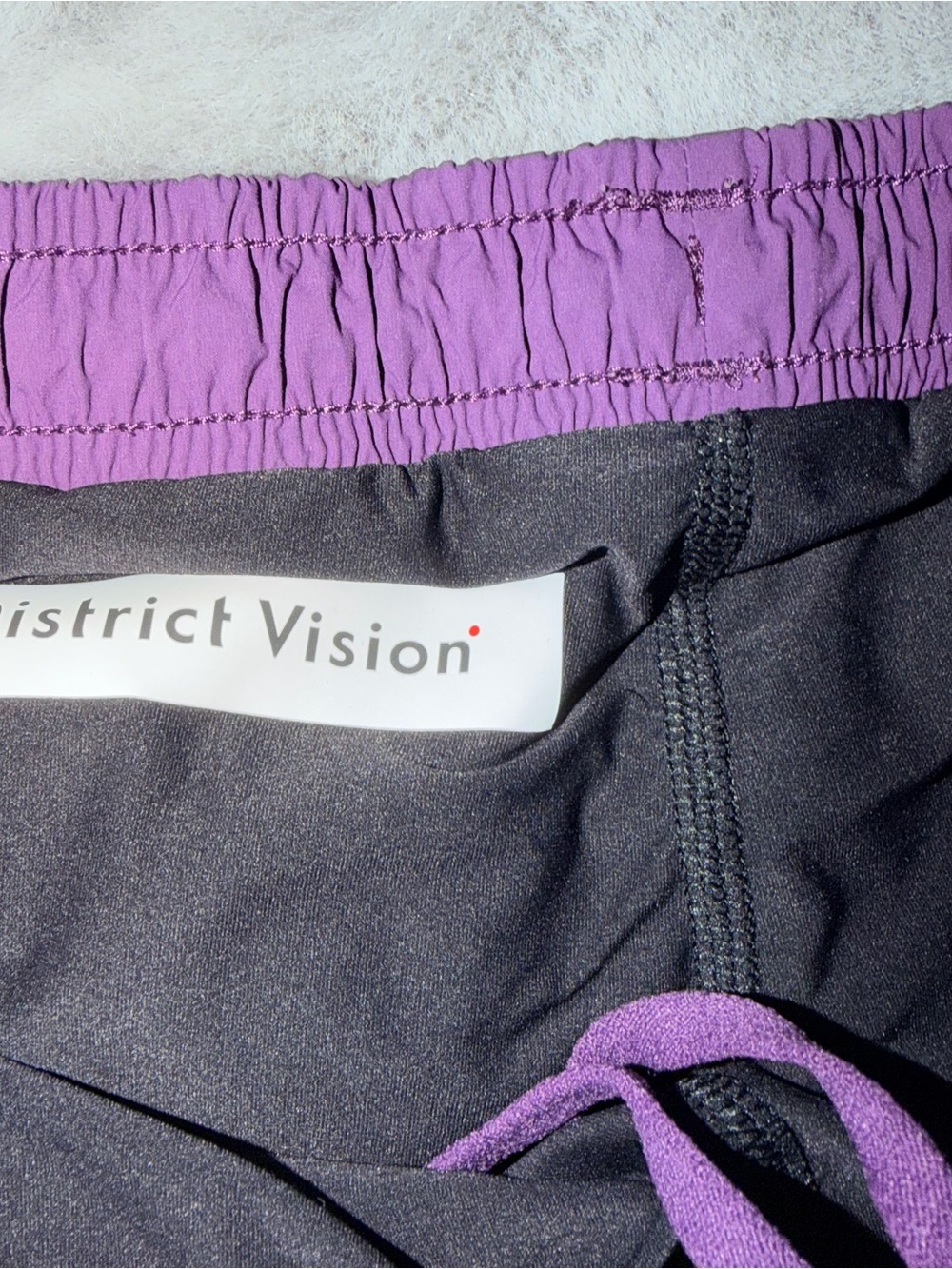 District Vision Nightshade Purple Lightweight Zippered Running Shorts small - Picture 3 of 16